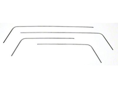 Chevy Interior Door & Side Panel Trim Set, Stainless Steel,210 2-Door Sedan, 1956