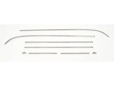 Chevy Interior Door & Side Panel Trim Set, Stainless Steel,210 2-Door Sedan, 1957