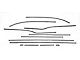 Chevy Interior Door & Side Panel Trim Set, Stainless Steel,4-Door Hardtop, Bel Air, 1957 (Bel Air, 4-Door Sports Sedan)