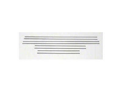 Chevy Interior Door & Side Panel Trim Set, Stainless Steel,Nomad, 1956 (Nomad, All Models)