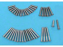 Chevy Interior Garnish Molding Trim Screw Set, 2-Door Sedan, 1956-1957