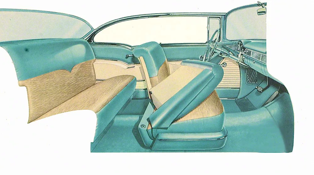1955 1956 1957 Rear 4 Dr Hardtop/Sedan Seat Foam
