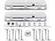 Low Profile Valve Covers; Chrome (65-76 Big Block V8 Biscayne, Brookwood, Caprice, Impala, Kingswood, Townsman)