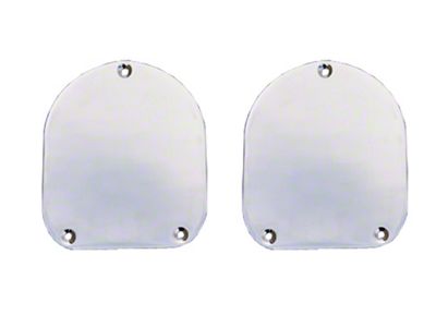 Chevy Nomad Or Wagon Rear Shock Covers, Chrome, 1955-1957