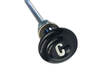 Choke Cable and Knob, Black 1955-1959