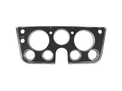 Chevy Or GMC Truck Dash Bezel, Black, Chrome Edges 1967-1968