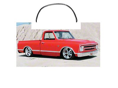 Chevy Or GMC Truck, Front Fender Wheel Opening Molding, Fleetside, Right, 1967-1968