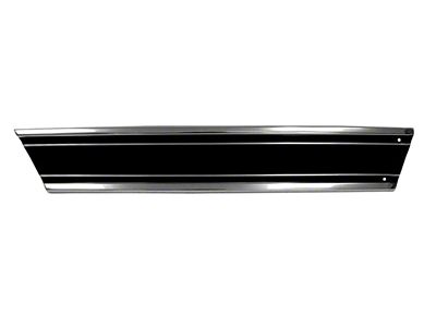 Chevy Or GMC Truck Lower Bed Molding, Black, Rear, Shortbed, LH 1969-1972