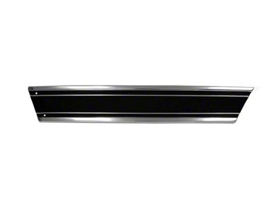 Chevy Or GMC Truck Lower Bed Molding, Black, Rear, Shortbed, RH 1969-1972