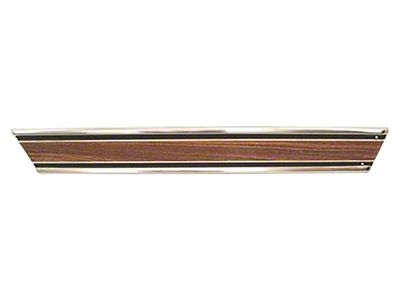 Chevy Or GMC Truck Lower Bed Molding, Woodgrain, Rear, Longbed, LH 1969-1972