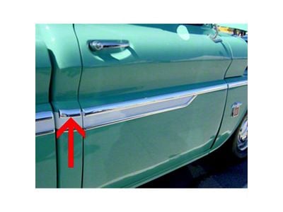 Chevy Or GMC Truck Lower Door Molding Right, 1962-1966