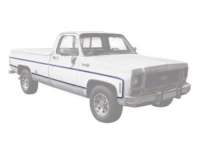 Chevy Or GMC Truck Molding, Fleetside, Lower, Left, Rear, 6.5 Foot Bed, 1973-1980