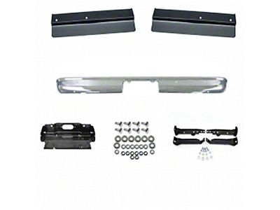 Chevy or GMC Truck Rear Bumper Kit, Chrome, Show Quality, Fleetside, 4WD, 1967-1972 (Fleetside, 4 Wheel Drive)