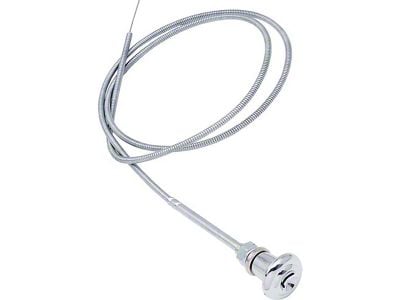 Chevy Or GMC Truck Stainless Steel Choke Cable With Knob, 1960-1963