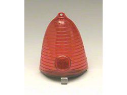 Chevy Outer Taillight Lenses, Red, 1955