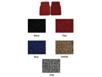 Chevy OutKast Classic Carpeted Floor Mats, Front, 1955-1957