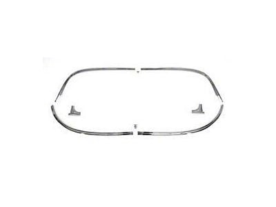 Restored Windshield Molding Set; Stainless Steel (1957 150 Hardtop, 210 Hardtop, Bel Air Hardtop, Nomad)