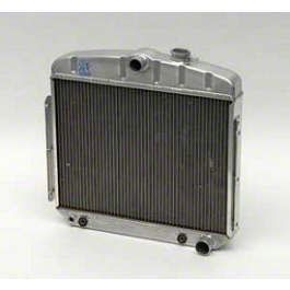 Ecklers Aluminum Radiator; 4-Row (55-57 V8 150