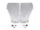 Chevy Radiator Filler Panels, Ribbed, Polished Billet Aluminum, 1955-1956