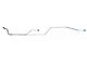 Chevy Rear End Housing Brake Lines, Stainless Steel, 1955-1957