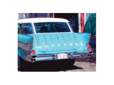 Chevy Rear Liftgate Glass, Clear, Nomad, 1955-1957 (Nomad, All Models)