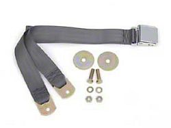 Chevy Seat Belt, Rear, Charcoal, 1955-1957