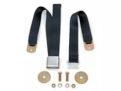 Chevy Seat Belt, Rear, Dark Blue, 1955-1957