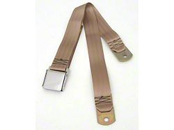 Chevy Seat Belt, Rear, Tan, 1955-1957