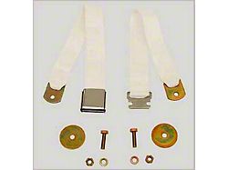 1955-72 Rear Seat Belt White