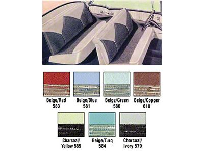 Chevy Seat Cover Set, 4-Door Hardtop, Bel Air, 1956