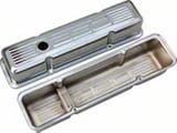 Chevy Small Block Chrome Valve Covers With 350 Logo, Tall, 1958-1986