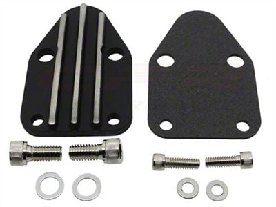 Fuel Pump Block-Off Plate, Black