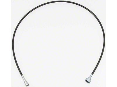 Speedometer Cable and Casing; Clip Retained on Speedometer Side; 46-Inch (58-79 Biscayne, Brookwood, Caprice, Impala, Kingswood, Townsman)