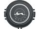 Steering Wheel Horn Cap with Impala Logo; Black (1964 Impala)