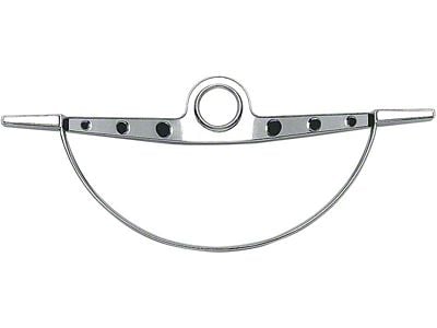 Steering Wheel Horn Ring; Chrome (1963 Impala)