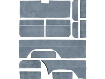 Chevy Suburban Door Panel Set, Encore Velour With Carpet, With Tailgate Door, 1989-1991