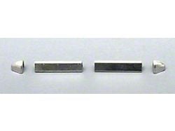 Chevy Sunvisor Trims, Stainless Steel, Interior, 1955-1957