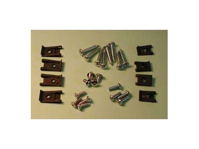 Chevy Taillight Assembly Clip & Screw Set, 1955