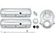 Tall Valve Covers and Timing Chain Cover; Chrome (65-76 Biscayne, Brookwood, Caprice, Estate, 65-76 Impala, Kingswood, Townsman