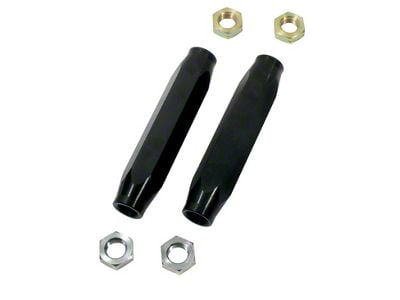 Chevy Tie Rod Sleeves, Black, Aluminum, 1955-1957