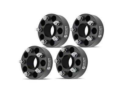 2-Inch 5-Lug Wheel Spacers; Black; Set of Four (87-91 Blazer)