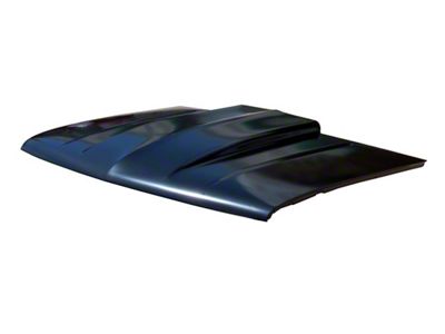 2-Inch Raised Straight Cowl Hood; Unpainted (88-98 C1500, C2500, C3500, K1500, K2500, K3500)