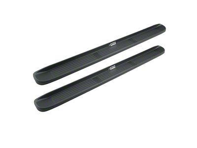 93-Inch Molded Unlighted Running Boards; Black (92-00 C2500/C3500/K2500/K3500 Crew Cab)