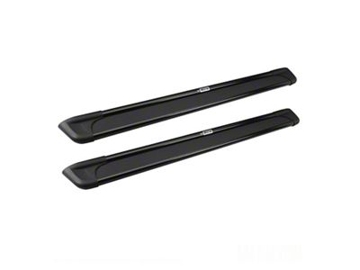 93-Inch Sure-Grip Running Boards; Black Aluminum (92-00 C2500/C3500/K2500/K3500 Crew Cab)