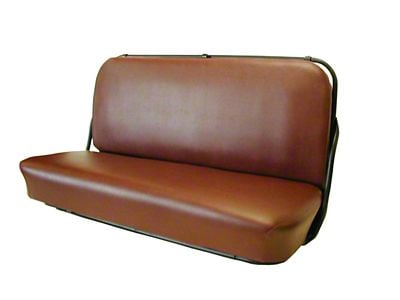 Bench Seat Seat Upholstery Kit without Pleats; Maroon Vinyl (47-55 Chevrolet Truck)