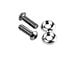 Billet Button Head Washer and Bolt Kit; 3/8-Inch x 1-1/4-Inch Length; Machined Finish