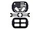 Billet Optima 34-78 Battery Mount; Flag Top; Black Anodized - Black Anodized (Universal; Some Adaptation May Be Required)