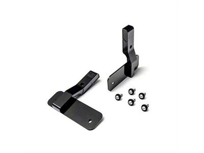 Billet Radiator Brackets; Black Anodized (88-98 6.2L C1500, C2500, C3500, K1500, K2500, K3500; 90-98 5.7L C1500, C2500, C3500, K1500, K2500, K3500)