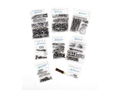 Button Head Bolt Kit,Fleetside Long Bed,S/S,60-66