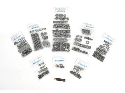 Button Head Bolt Kit,Stepside Long Bed,S/S,60-66